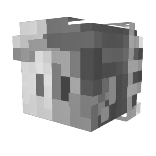 t_vi425 Minecraft avatar head, 3D render