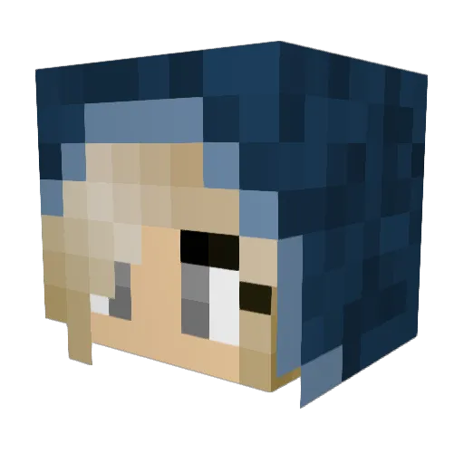 t_yukkuri Minecraft avatar head, 3D render