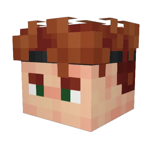 ta3ik Minecraft avatar head, 3D render