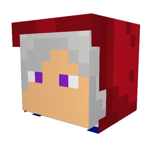 ta4rl Minecraft avatar head, 3D render