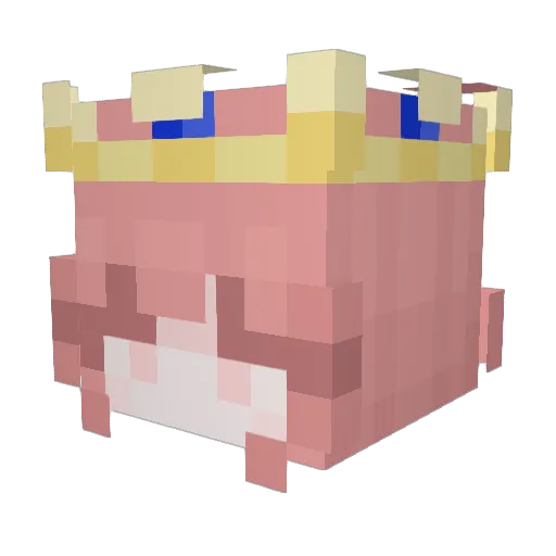 ta9emaru Minecraft avatar head, 3D render