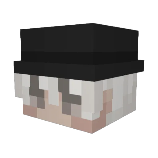 taartz Minecraft avatar head, 3D render