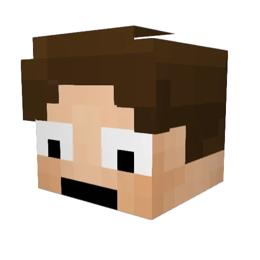 taatees Minecraft avatar head, 3D render