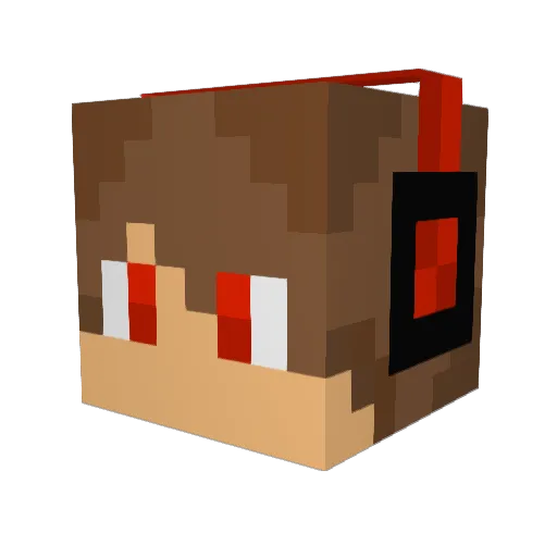 taavidude Minecraft avatar head, 3D render