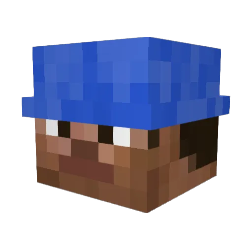 taaxx Minecraft avatar head, 3D render
