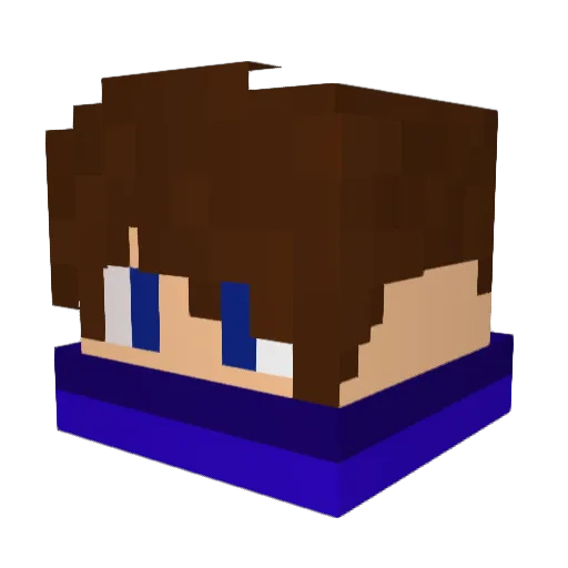 tab_tab_man Minecraft avatar head, 3D render