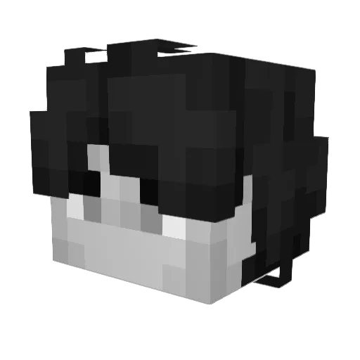 tabakowka Minecraft avatar head, 3D render