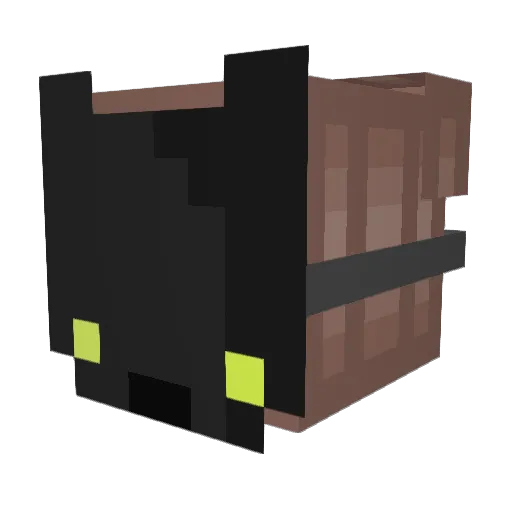 tabbbycats Minecraft avatar head, 3D render