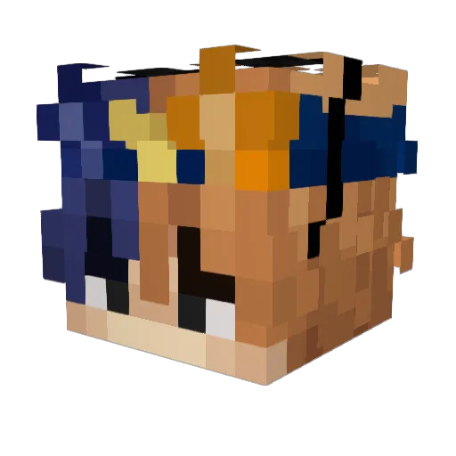 tabco Minecraft avatar head, 3D render