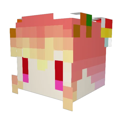 tabiriylez Minecraft avatar head, 3D render