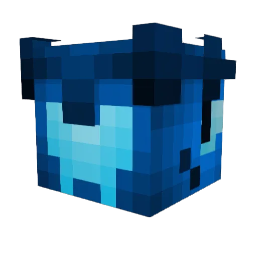 table3001 Minecraft avatar head, 3D render