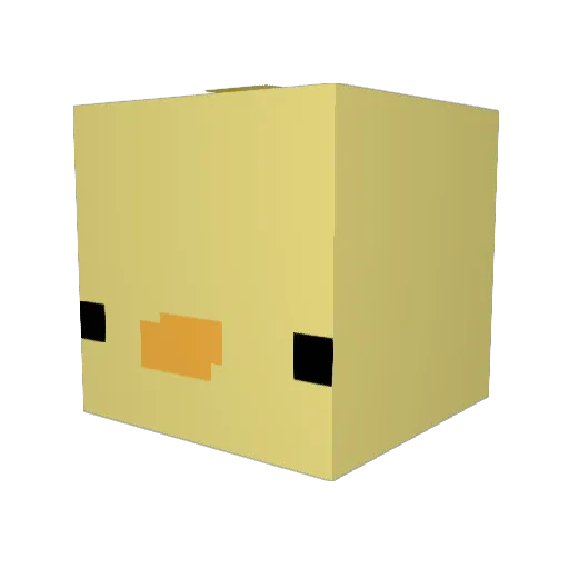 tablen Minecraft avatar head, 3D render