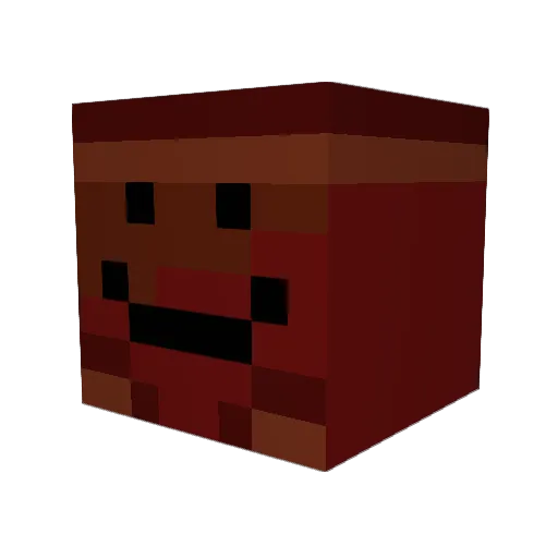 tablewithadoor Minecraft avatar head, 3D render