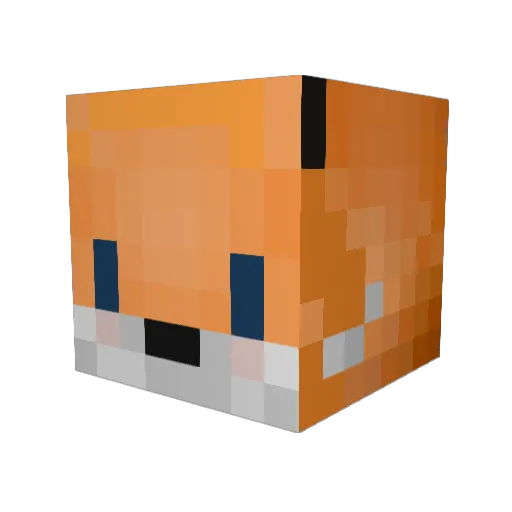 tablo_13 Minecraft avatar head, 3D render