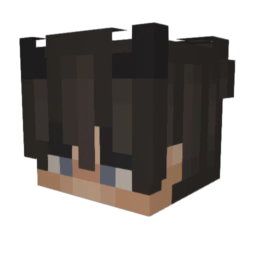tabooed Minecraft avatar head, 3D render