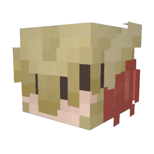 taburete_real Minecraft avatar head, 3D render