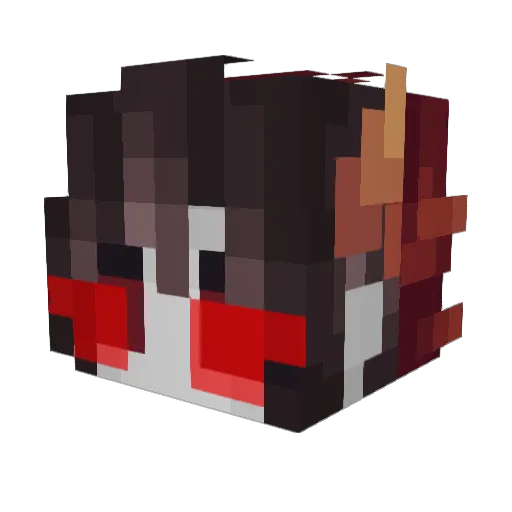 taburetqa Minecraft avatar head, 3D render