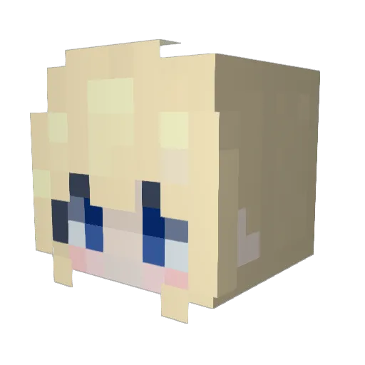 tabuuuu Minecraft avatar head, 3D render
