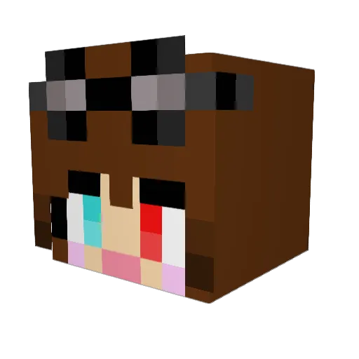 tabvan Minecraft avatar head, 3D render