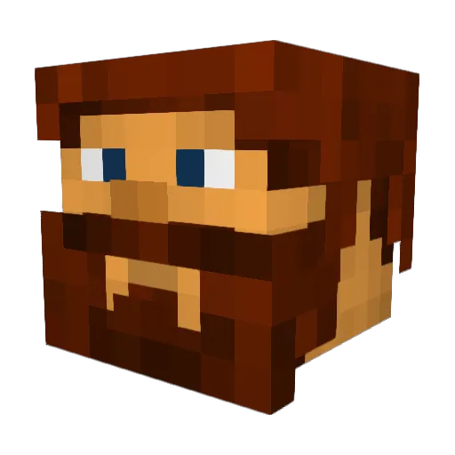tacado Minecraft avatar head, 3D render