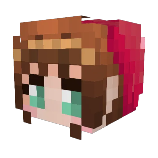tachychann Minecraft avatar head, 3D render