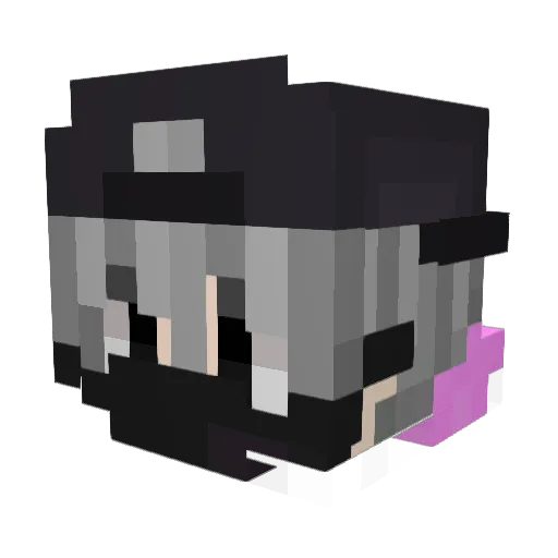 taciyodo Minecraft avatar head, 3D render