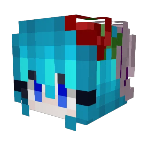 tacker0111 Minecraft avatar head, 3D render
