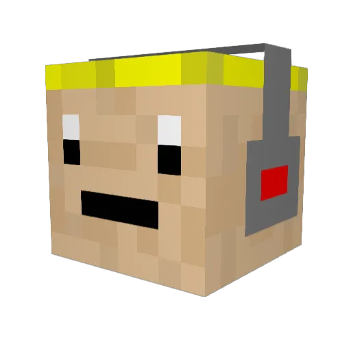 tacky331 Minecraft avatar head, 3D render