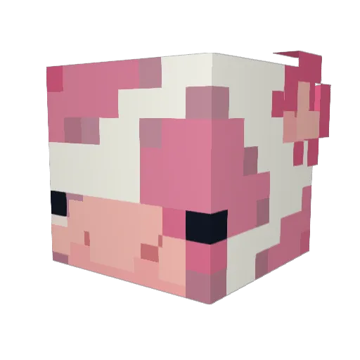 tacobella067 Minecraft avatar head, 3D render