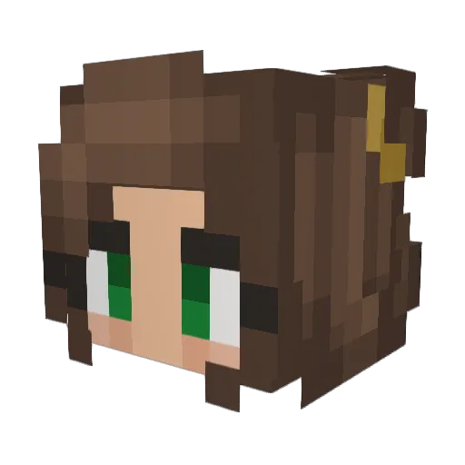 tacobelle44 Minecraft avatar head, 3D render