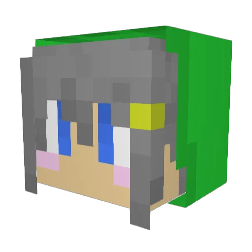 tacoboo30 Minecraft avatar head, 3D render