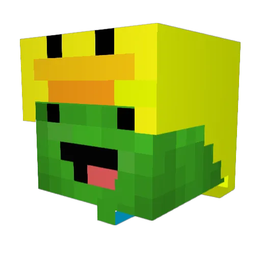 tacocat_101 Minecraft avatar head, 3D render
