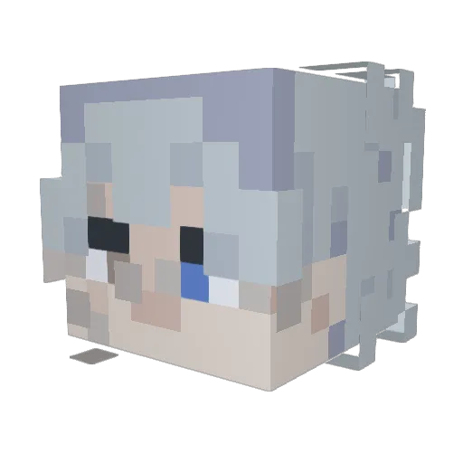 tacocatjax Minecraft avatar head, 3D render