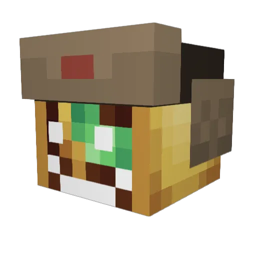 tacocrz Minecraft avatar head, 3D render
