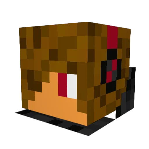 tacodude1546 Minecraft avatar head, 3D render