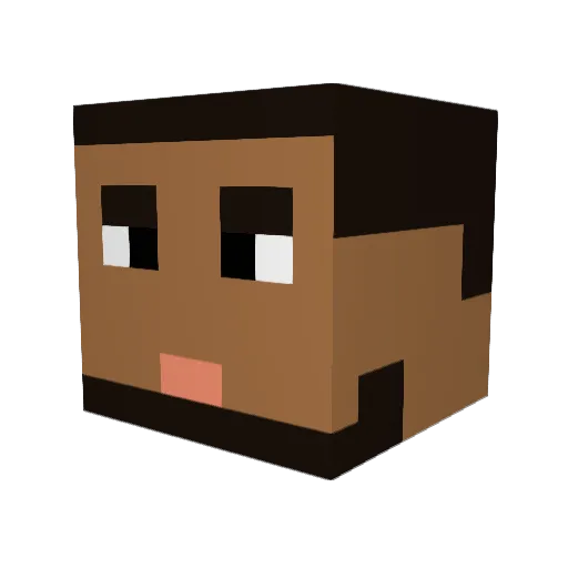 tacogods8 Minecraft avatar head, 3D render