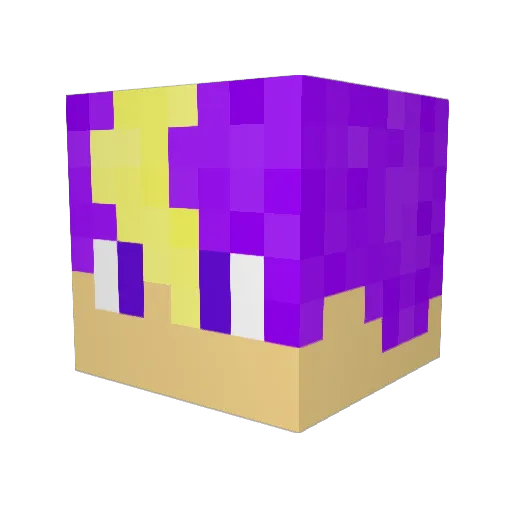 tacol Minecraft avatar head, 3D render