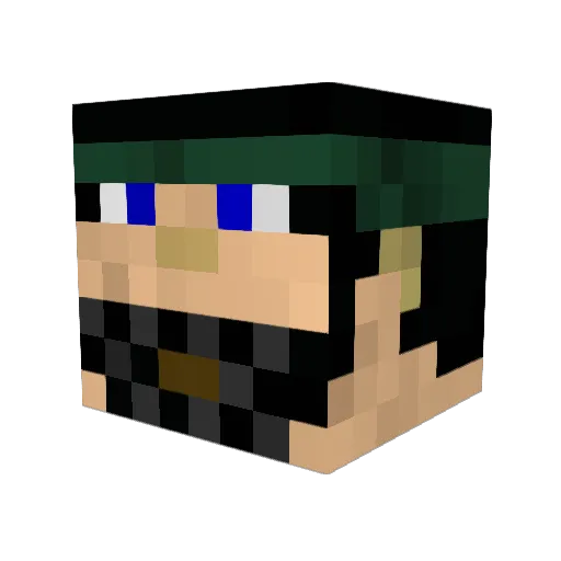 tacoman0725 Minecraft avatar head, 3D render