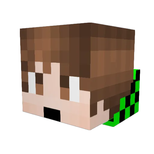 tacoman0828 Minecraft avatar head, 3D render
