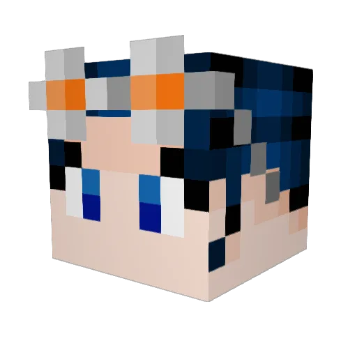 tacomastr Minecraft avatar head, 3D render