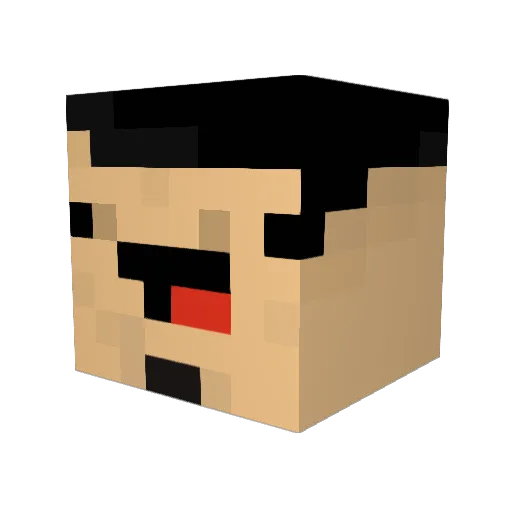 taconator99 Minecraft avatar head, 3D render