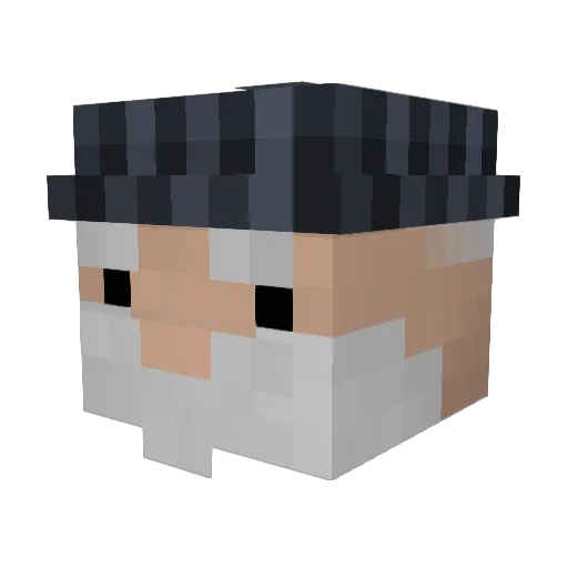 tacos78 Minecraft avatar head, 3D render