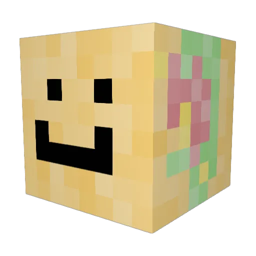 tacos_bfdi Minecraft avatar head, 3D render