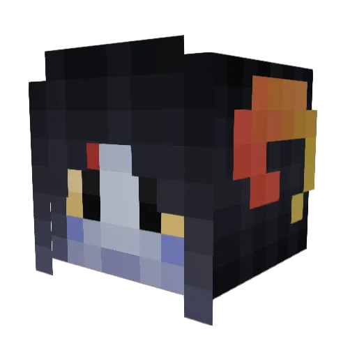 tacticalSkirt Minecraft avatar head, 3D render