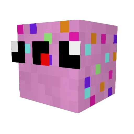 tactical_D0nut Minecraft avatar head, 3D render