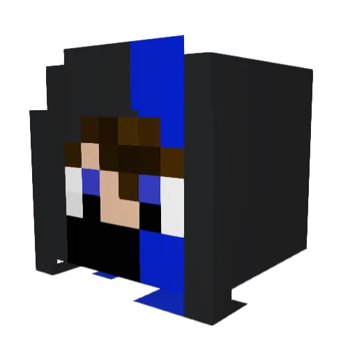 tacuabe777 Minecraft avatar head, 3D render