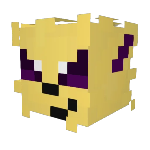 tacyttik Minecraft avatar head, 3D render