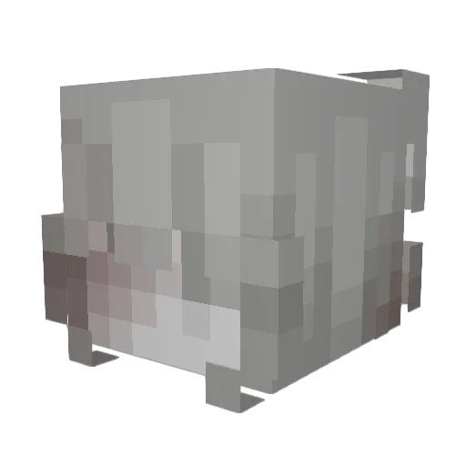 tacz Minecraft avatar head, 3D render