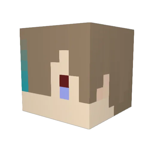 tadanosameds Minecraft avatar head, 3D render