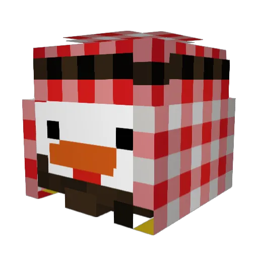taddaboss Minecraft avatar head, 3D render